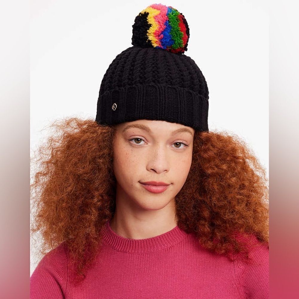 Kate Spade Marble Cable Knit Beanie